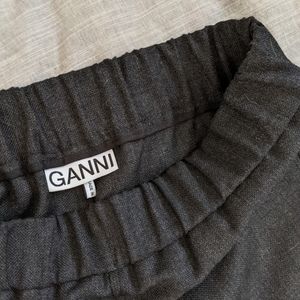 Ganni wool blend jogger pants